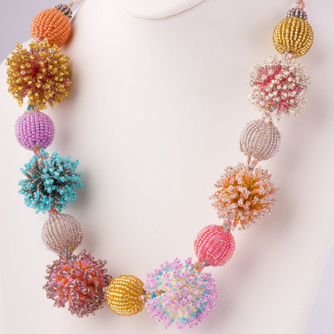 Beaded Fluffy Necklace