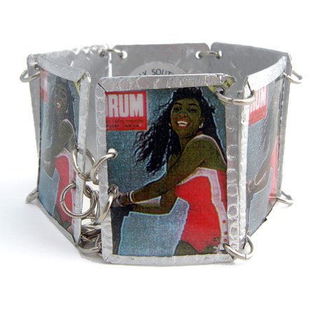 Lady in Red Onepiece Images Bracelet by Beverly Price