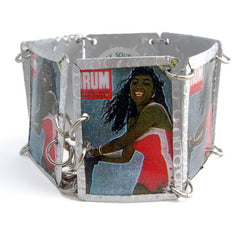Lady in Red Onepiece Images Bracelet by Beverly Price