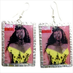 Lady in Yellow Image Earrings by Beverly Price
