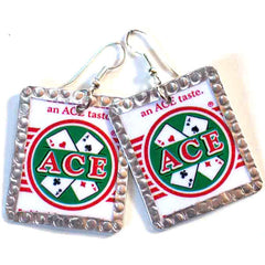 Aces Image Earrings by Beverly Price