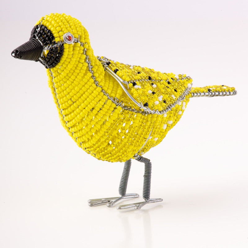 African Bead Wire Cape Weaver Bird FAIR TRADE LovingAfrica