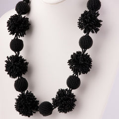 Beaded Fluffy Necklace