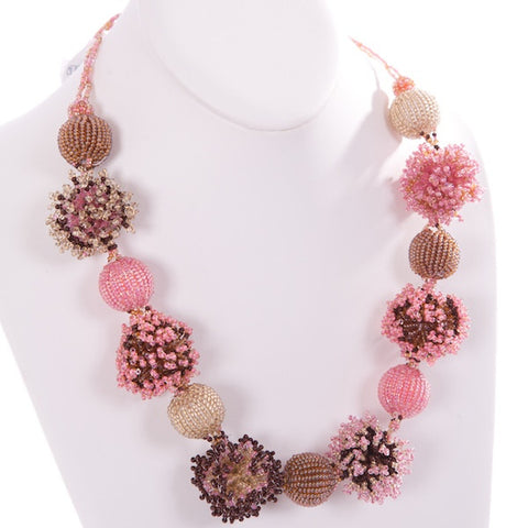 Beaded fluffy necklace LovingAfrica
