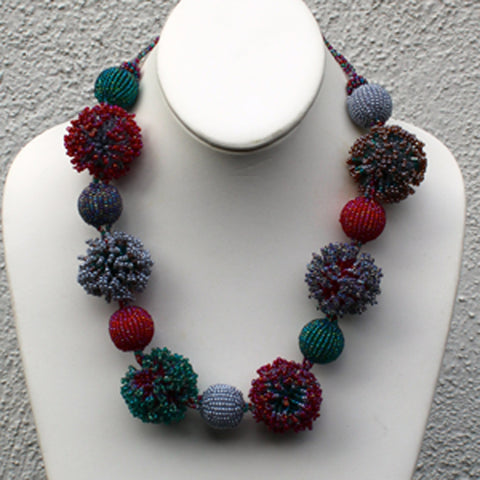 Beaded Fluffy Necklace