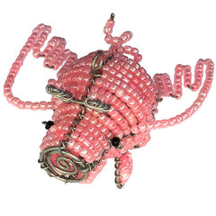 Beaded Flying Pig Ornament