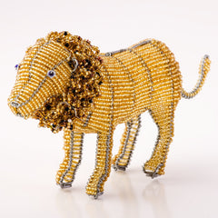 Bead and Wire Animal Ornament - Lion