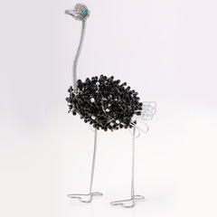 Bead and Wire Animal Ornament - Ostrich