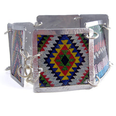 Mixed South African Beadwork Images Bracelet by Beverly Price