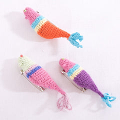 Crochet Bird Pins