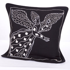 Embroidered Angel Cushion Cover #1