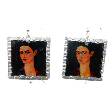 Frida Kahlo Earrings #3 by Beverly Price