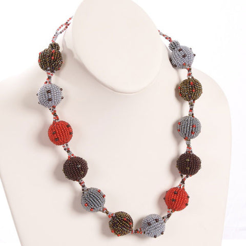 Beaded Ball Necklace - Large