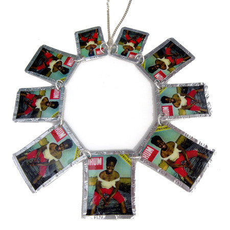 Lady in Red Knee Shorts Image Necklace